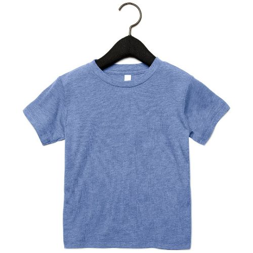 Bella Canvas Toddler Triblend Short Sleeve Tee Blue Triblend